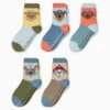 Multipack of 5 - PAW Patrol - Chase, Zuma - socks with motif blue