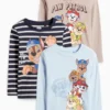 Multipack of 3 - PAW Patrol - Chase, Marshall - long sleeve top light blue