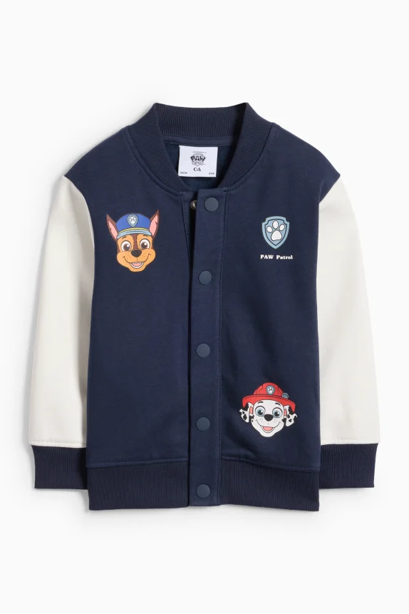 PAW Patrol - Chase, Marshall, Rubble, Zuma - varsity jacket dark blue