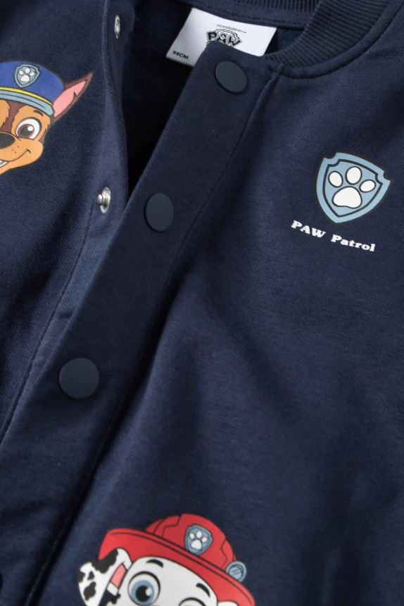 PAW Patrol - Chase, Marshall, Rubble, Zuma - varsity jacket dark blue
