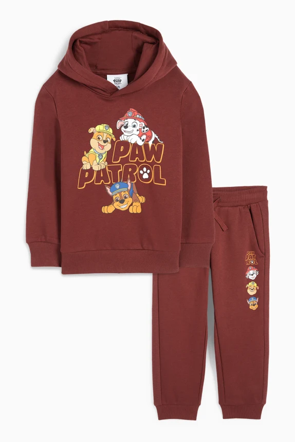 PAW Patrol - Chase , Marshall - set - hoodie and joggers brown