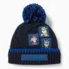 PAW Patrol - Chase, Marshall, Rubble - pom-pom hat dark blue