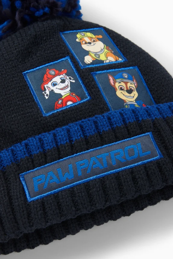 PAW Patrol - Chase, Marshall, Rubble - pom-pom hat dark blue