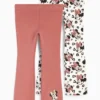 Multipack of 2 - Minnie Mouse - flared thermal leggings dark rose