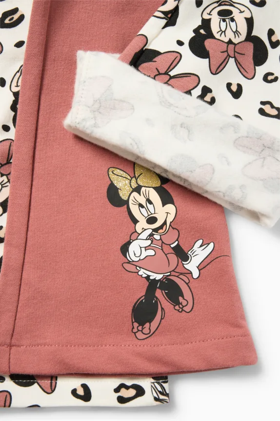 Multipack of 2 - Minnie Mouse - flared thermal leggings dark rose