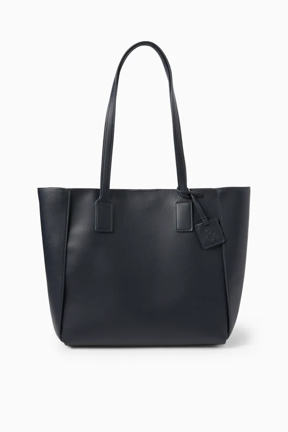 Large shopper - faux leather dark blue
