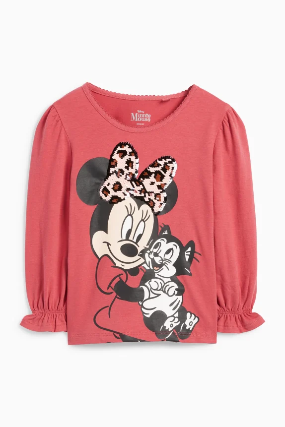 Minnie Mouse - long sleeve top red