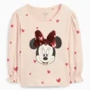 Minnie Mouse - long sleeve top - patterned - shiny rose