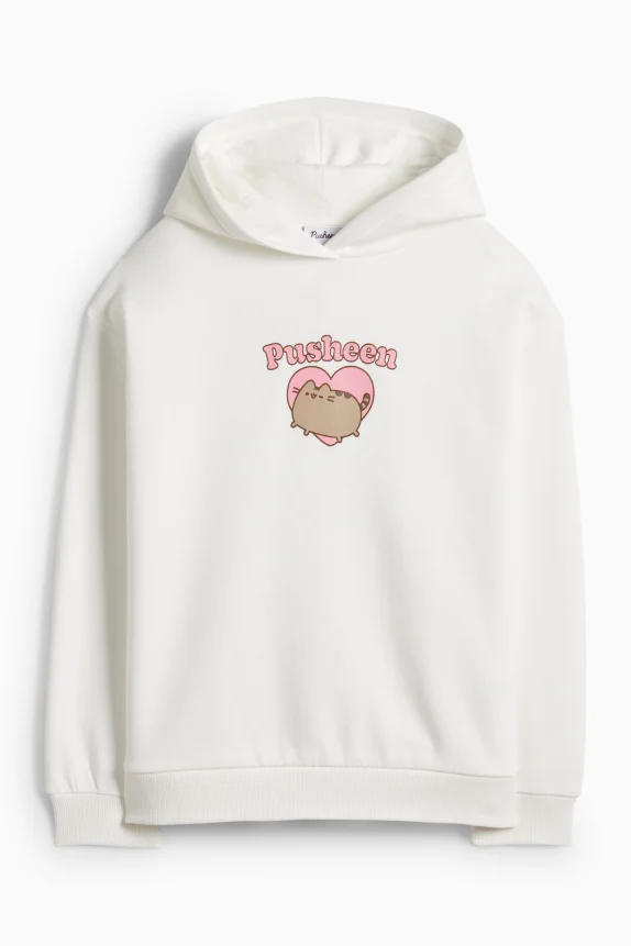 Pusheen - hoodie white