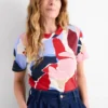 T-shirt - relaxed fit - patterned multicoloured