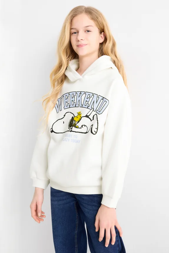 Peanuts - hoodie white