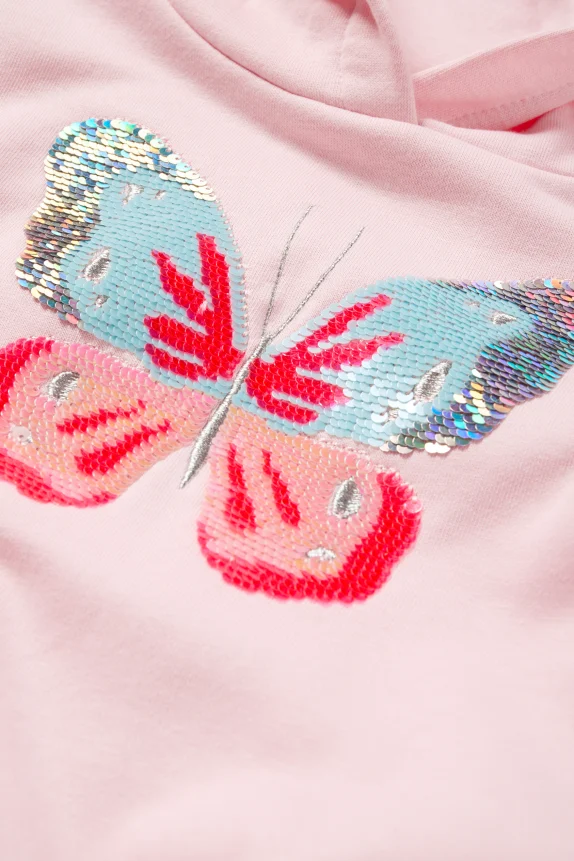 Butterfly - hoodie - shiny rose