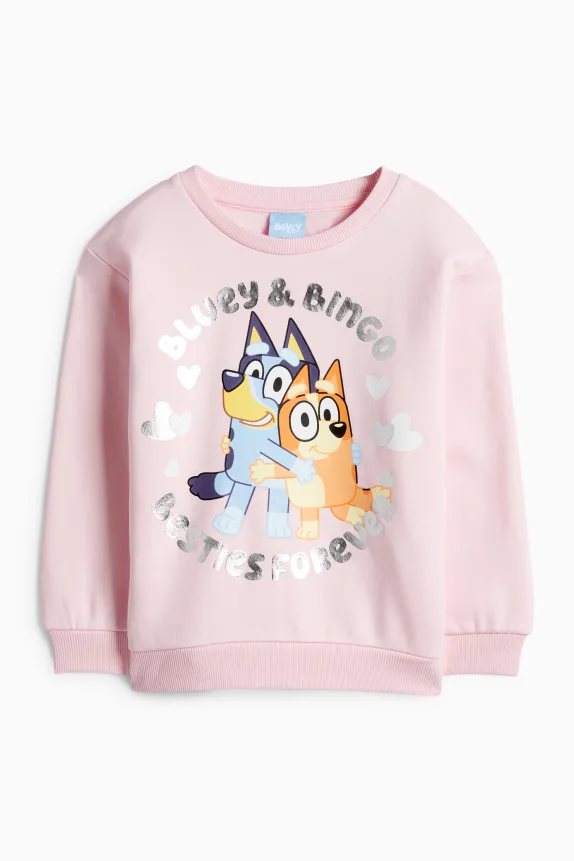Bluey - sweatshirt - shiny rose