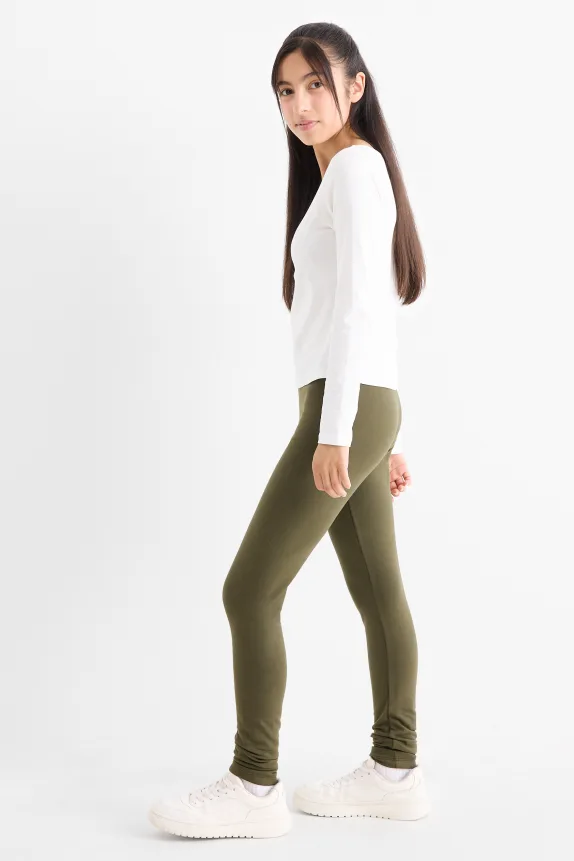 Multipack of 2 -  leggings dark green / black