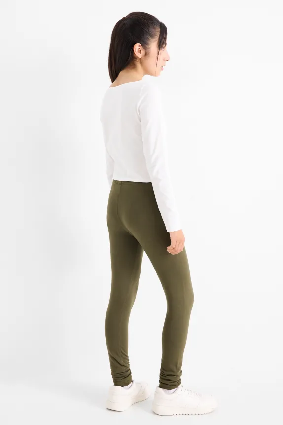 Multipack of 2 -  leggings dark green / black