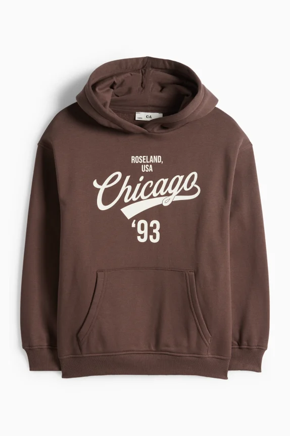 Chicago - hoodie dark brown