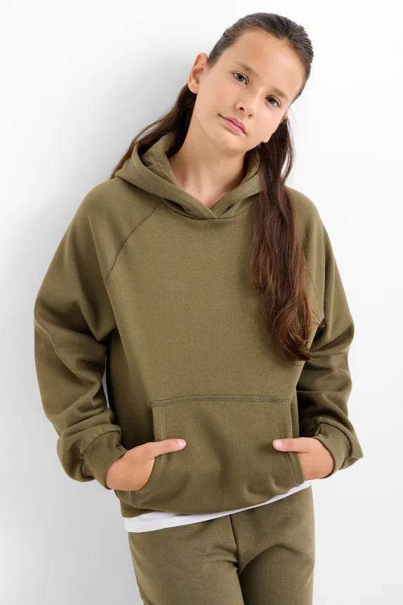 Hoodie dark green