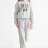 Boston - set - hoodie and joggers - 2 piece light gray-melange