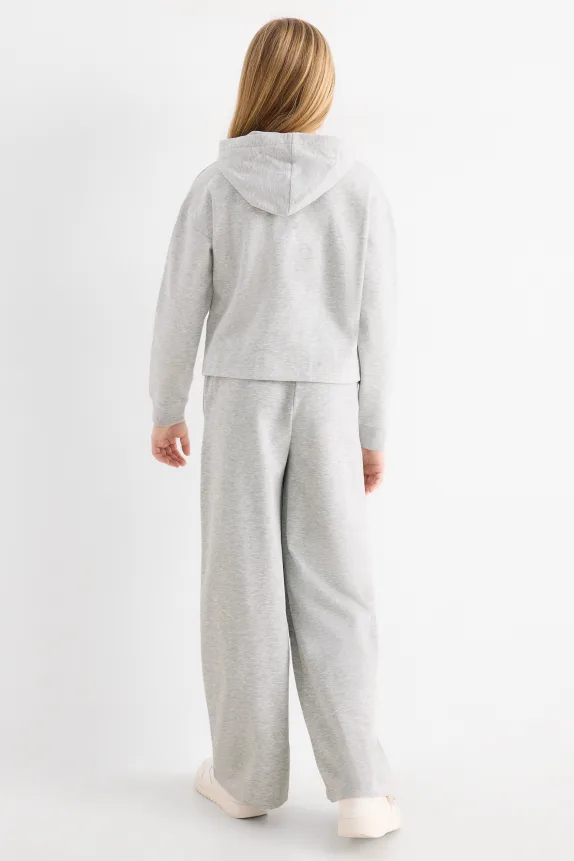 Boston - set - hoodie and joggers - 2 piece light gray-melange