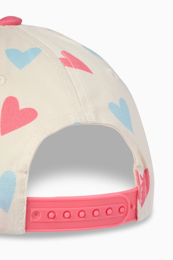 Heart - baseball cap rose / beige