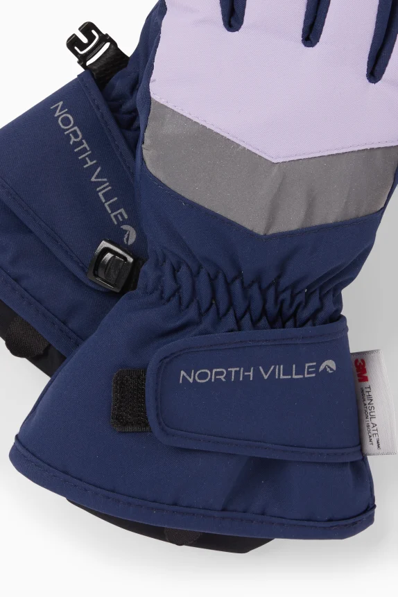 Ski gloves - waterproof light violet