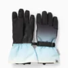 Ski gloves - waterproof - patterned black