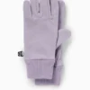 Fleece gloves light violet