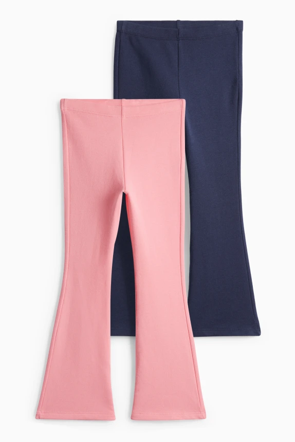 Multipack of 2 - flared thermal leggings rose / dark blue