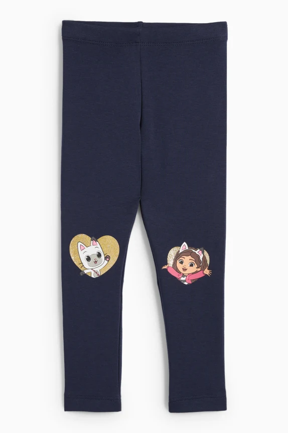 Gabby's Dollhouse - thermal leggings dark blue