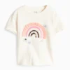 Rainbow - short sleeve T-shirt - shiny cremewhite