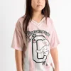 Cinnamoroll - short sleeve T-shirt - striped rose
