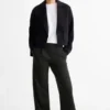 Business trousers - high waist - wide leg black