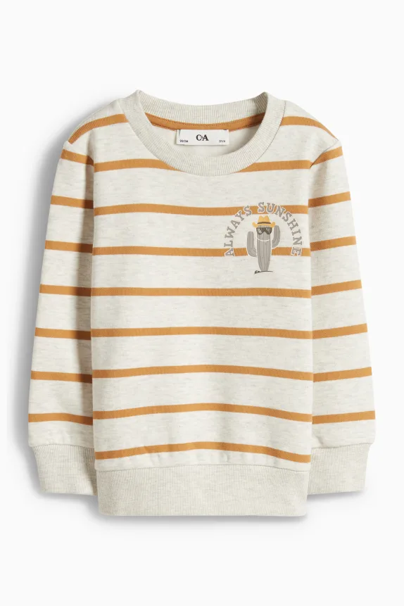 Cactus - sweatshirt - striped beige