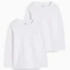 Multipack of 2 - long sleeve top white