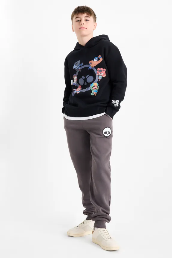 Brawl Stars - set - hoodie and joggers - 2 piece black