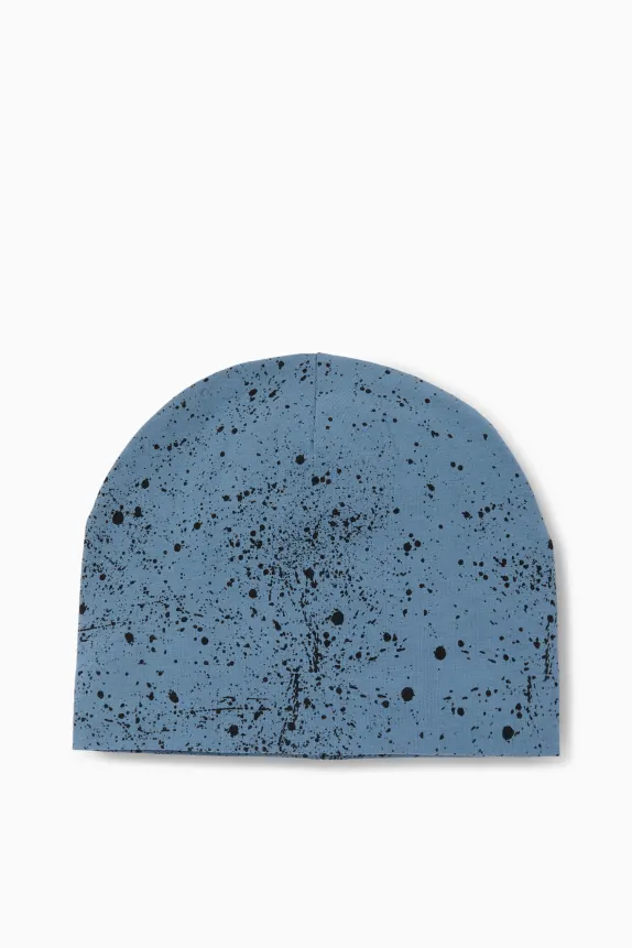 Hat - patterned blue