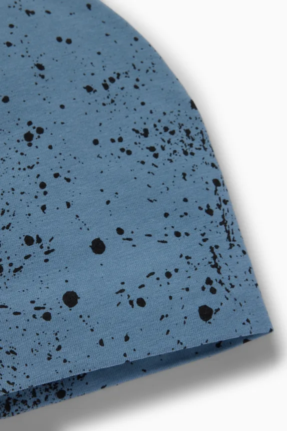 Hat - patterned blue
