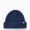 Ski hat - ribbed dark blue