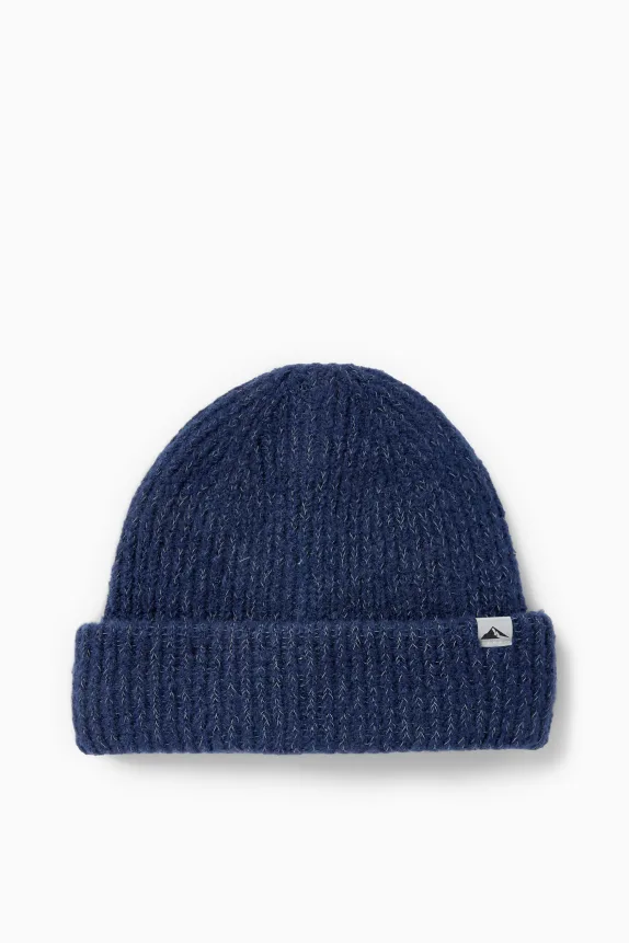 Ski hat - ribbed dark blue