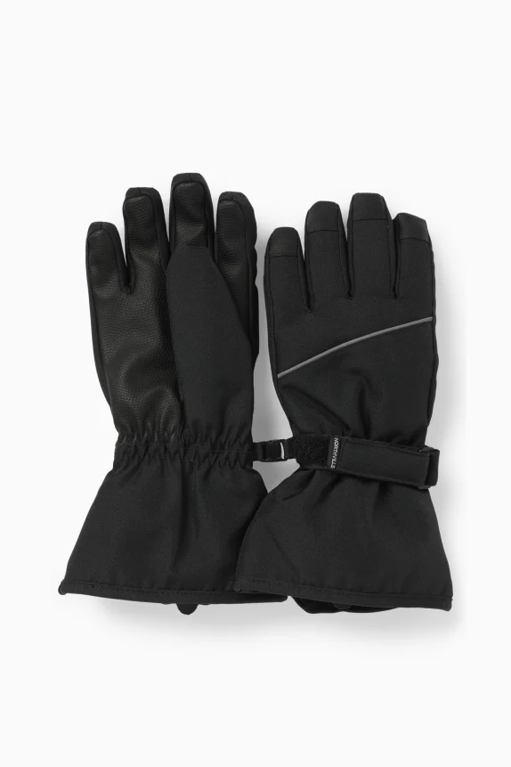 Ski gloves - waterproof black