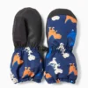Dinosaur - ski gloves dark blue