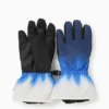 Ski gloves - waterproof - patterned dark blue