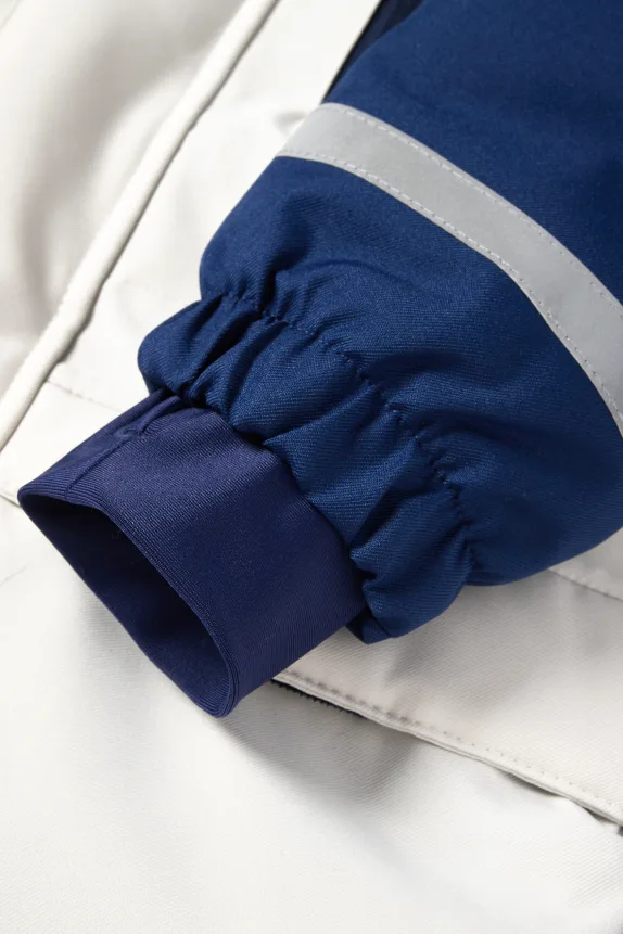 Ski suit with hood - waterproof dark blue