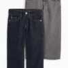 Multipack of 2 - straight jeans - thermal jeans denim-dark blue