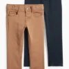 Multipack of 2 - thermal trousers blue / beige
