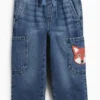 Fox - relaxed jeans - thermal jeans blue denim