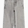 Loose fit jeans - thermal jeans denim-light gray