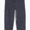 Thermal cargo trousers dark blue