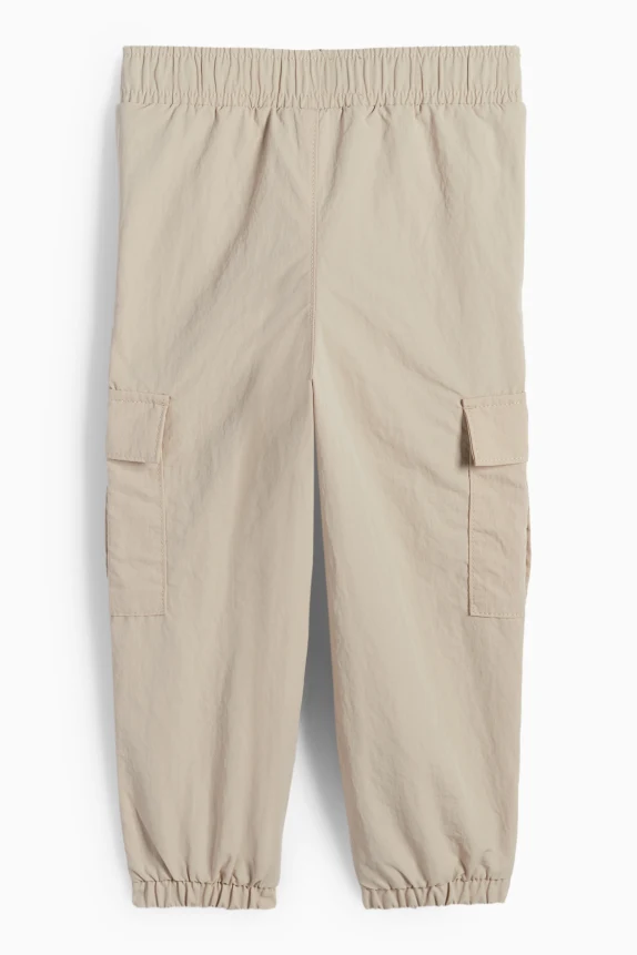 Thermal cargo trousers beige