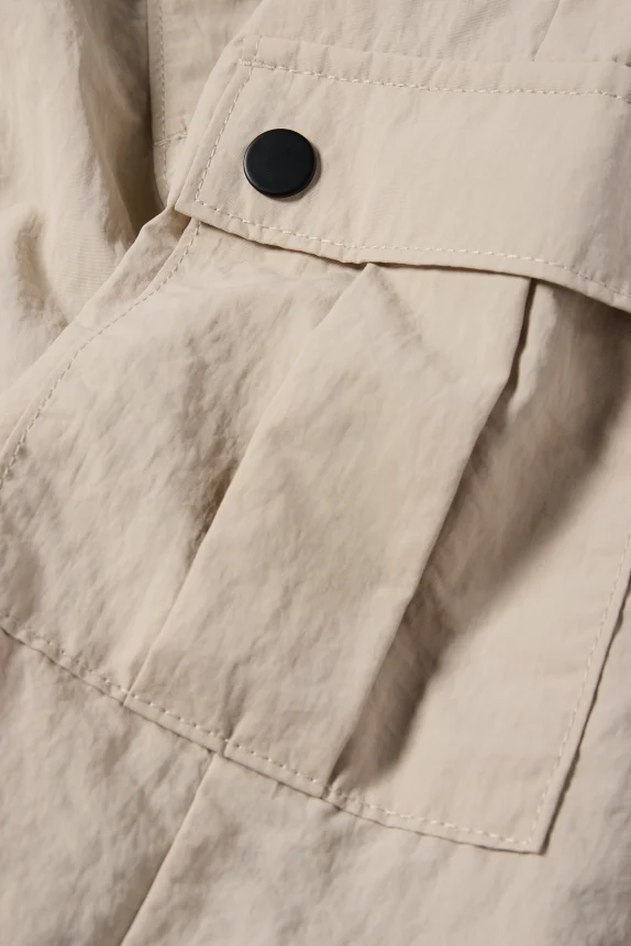 Thermal cargo trousers beige